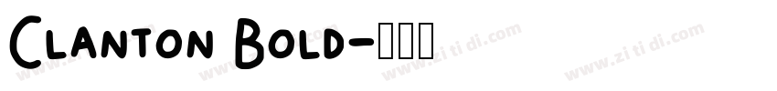 Clanton Bold字体转换